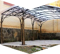 Декоративные навесы для дачи