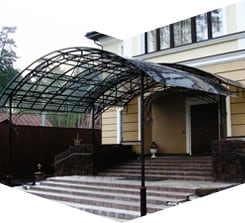 Пристроенные навесы для дачи